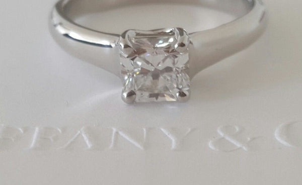 Tiffany & Co. 0.73ct F/VVS1 Lucida Cut Diamond Solitaire Engagement Ring PT950