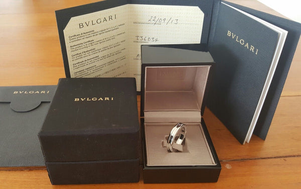 Bulgari Bvlgari BZero1 1 Band Ring in 18ct White Gold Ring REF: AN852423 US 11