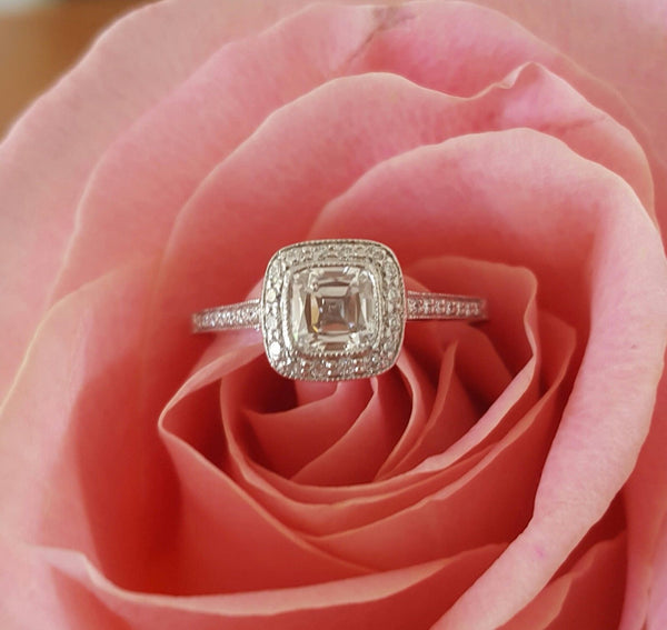 Tiffany & Co. 0.87tcw F/VVS1 Legacy Diamond and Platinum Engagement Ring