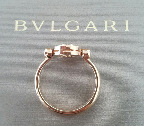 Bulgari Bvlgari 0.25ct Diamond 18ct Rose Gold Ring REF: AN853336 $4350 US