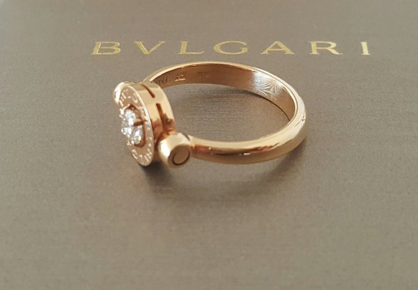 Bulgari Bvlgari 0.25ct Diamond 18ct Rose Gold Ring REF: AN853336 $4350 US