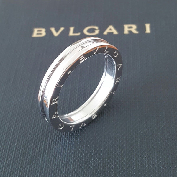 Bulgari Bvlgari BZero1 1 Band Ring in 18ct White Gold Ring REF: AN852423 US 11