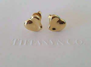 Tiffany & Co. 18ct Yellow Gold Elsa Peretti Full Heart Earrings