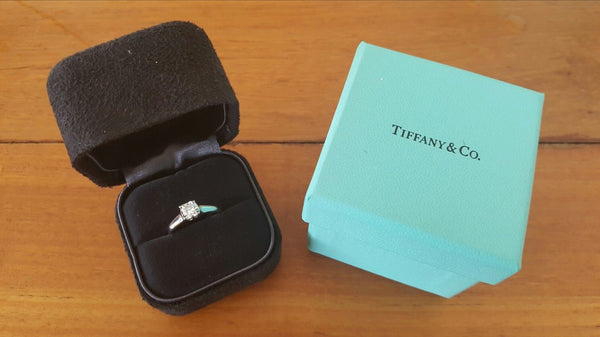 Tiffany & Co. 0.73ct F/VVS1 Lucida Cut Diamond Solitaire Engagement Ring PT950