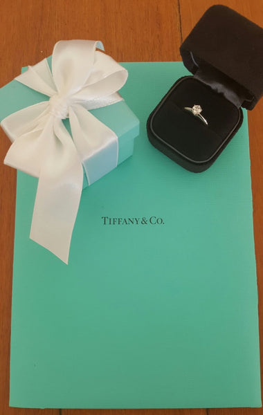 Save money on Luxury. Tiffany & Co. Pre Loved Diamond Classic Engagement Ring. 