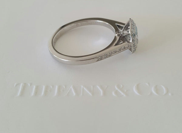 Tiffany & Co. 0.87tcw F/VVS1 Legacy Diamond and Platinum Engagement Ring