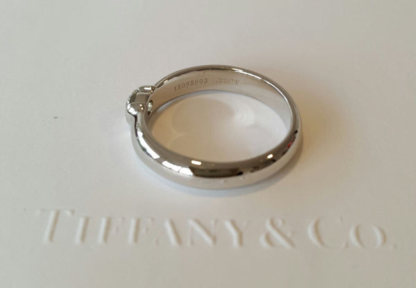 Pre Loved Tiffany & Co Etoile Diamond Engagement Ring.