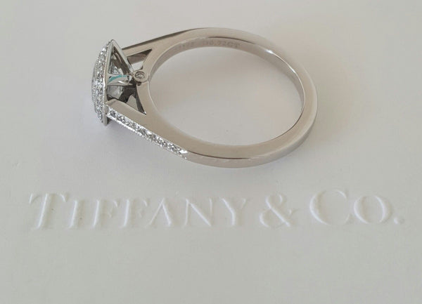 Tiffany & Co. 0.87tcw F/VVS1 Legacy Diamond and Platinum Engagement Ring