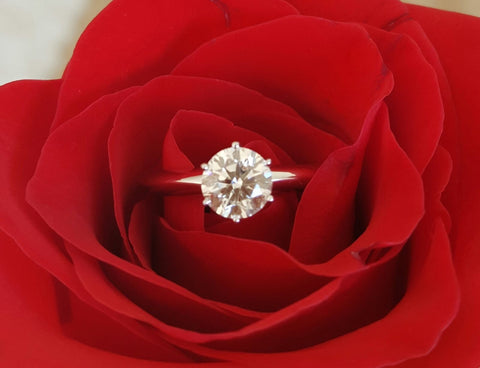 Vintage Tiffany & Co. Solitaire Diamond Engagement Ring.