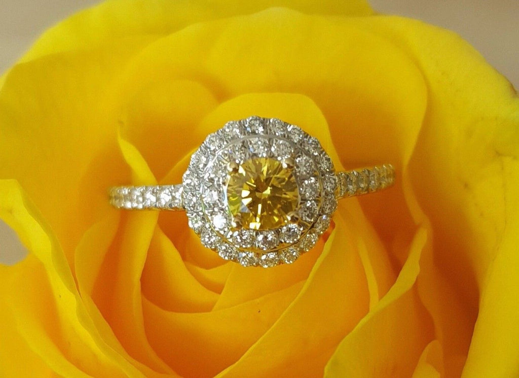 Tiffany & Co. Yellow Diamond 'Soleste' Ring in Plati #517317 – Beladora