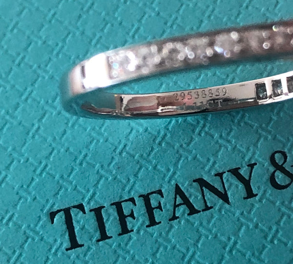 Tiffany & Co. 1.27tcw (1.11ct Centre) D/VS1 Princess Cut 'Grace' Engagement Ring Platinum