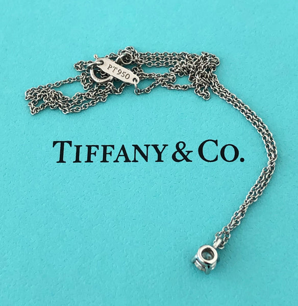 Tiffany & Co. 0.20ct VVS1 Diamond Pendant in Platinum 16 inch chain with Cert/Val/Packaging
