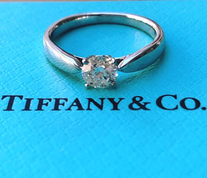 Tiffany & Co. 0.40ct I/VS1 Diamond Harmony Engagement Ring PT950 Cert/Val/Boxes