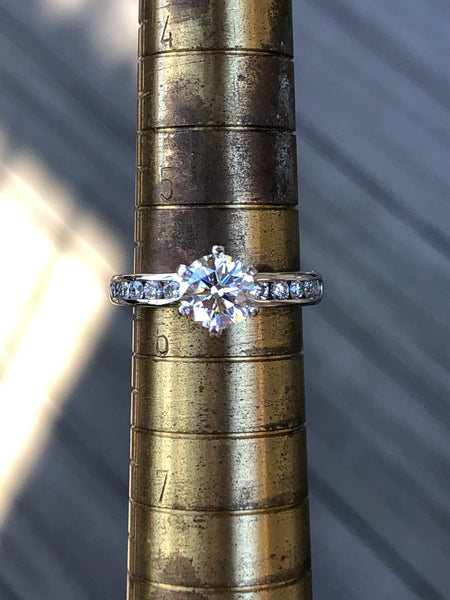 Tiffany & Co. 1.40tcw H/VVS1 Diamond Engagement Ring w/ Diamonds Band Cert, Val