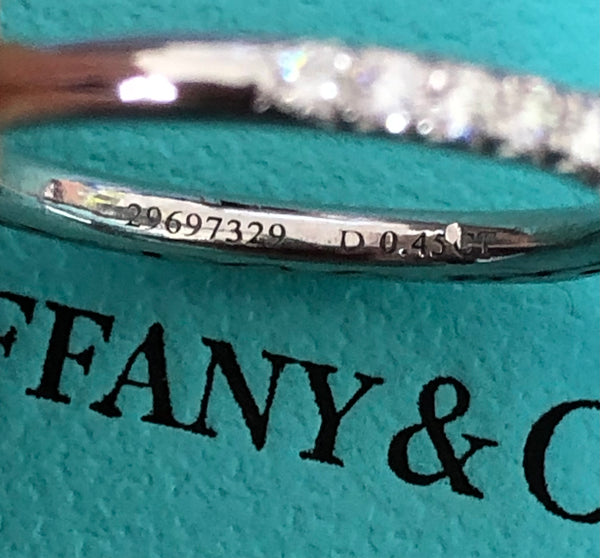 Tiffany & Co. 0.80tcw E/VVS2 Soleste Diamond Double Halo Engagement Ring Crt/Val