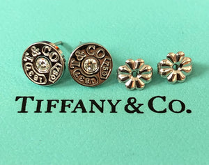 Tiffany & Co. Diamond and 18ct White Gold 1837 Stud Earrings