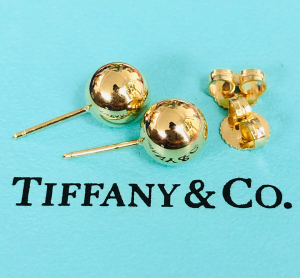 Tiffany & Co. 18ct Yellow Gold Hardwear Ball 8mm Earrings