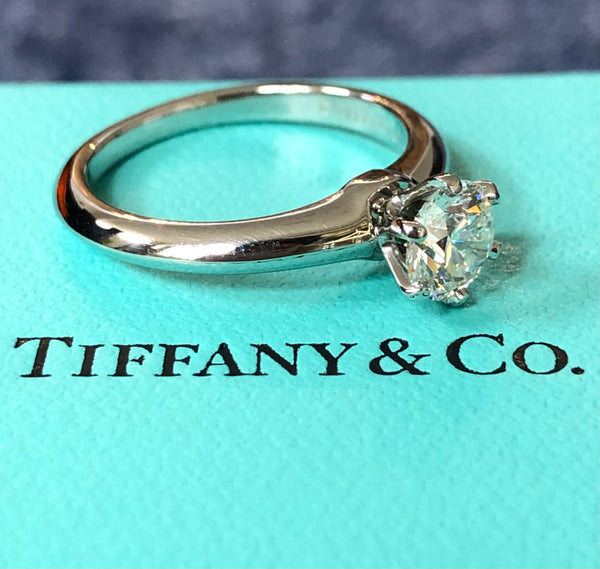 Tiffany & Co. 0.74ct F/VVS2 Diamond Solitaire Engagement Ring Cert/Val/Rcpt