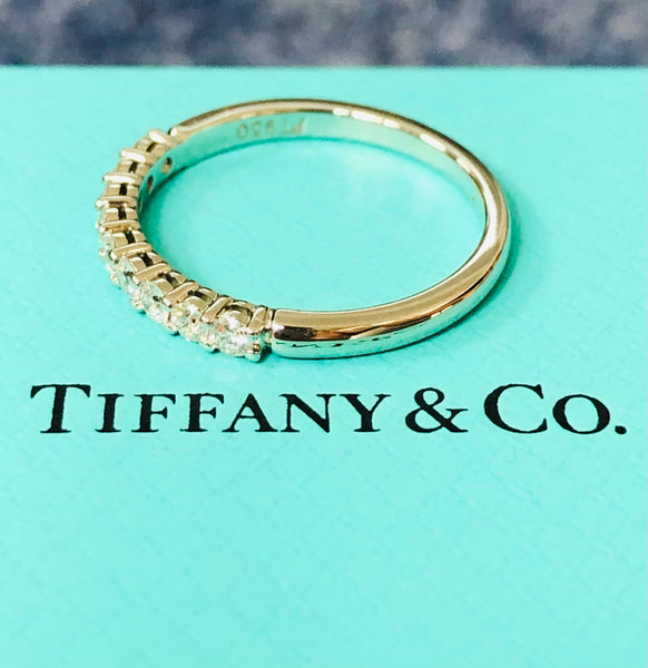 Tiffany & Co. 0.27tcw Diamond Embrace 2.2mm Half Eternity Band RRP $6750 Rcpt