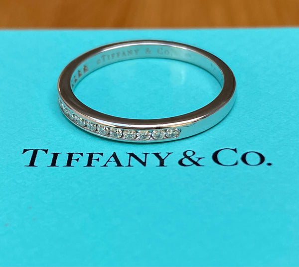 Tiffany & Co. 0.17tcw Diamond Anniversary Wedding Band in Platinum RRP $4600