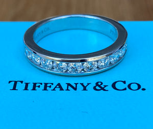 Tiffany Co. 0.81tcw Diamond Half Eternity Anniversary Wedding