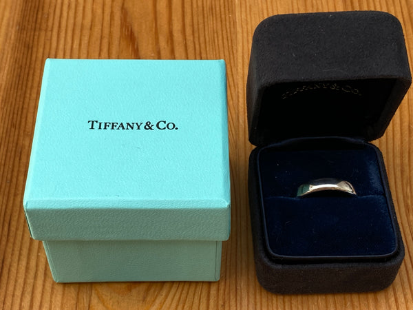 Tiffany & Co. Forever Platinum Wedding Band 4.5mm wide Boxes PT950 9.42gms