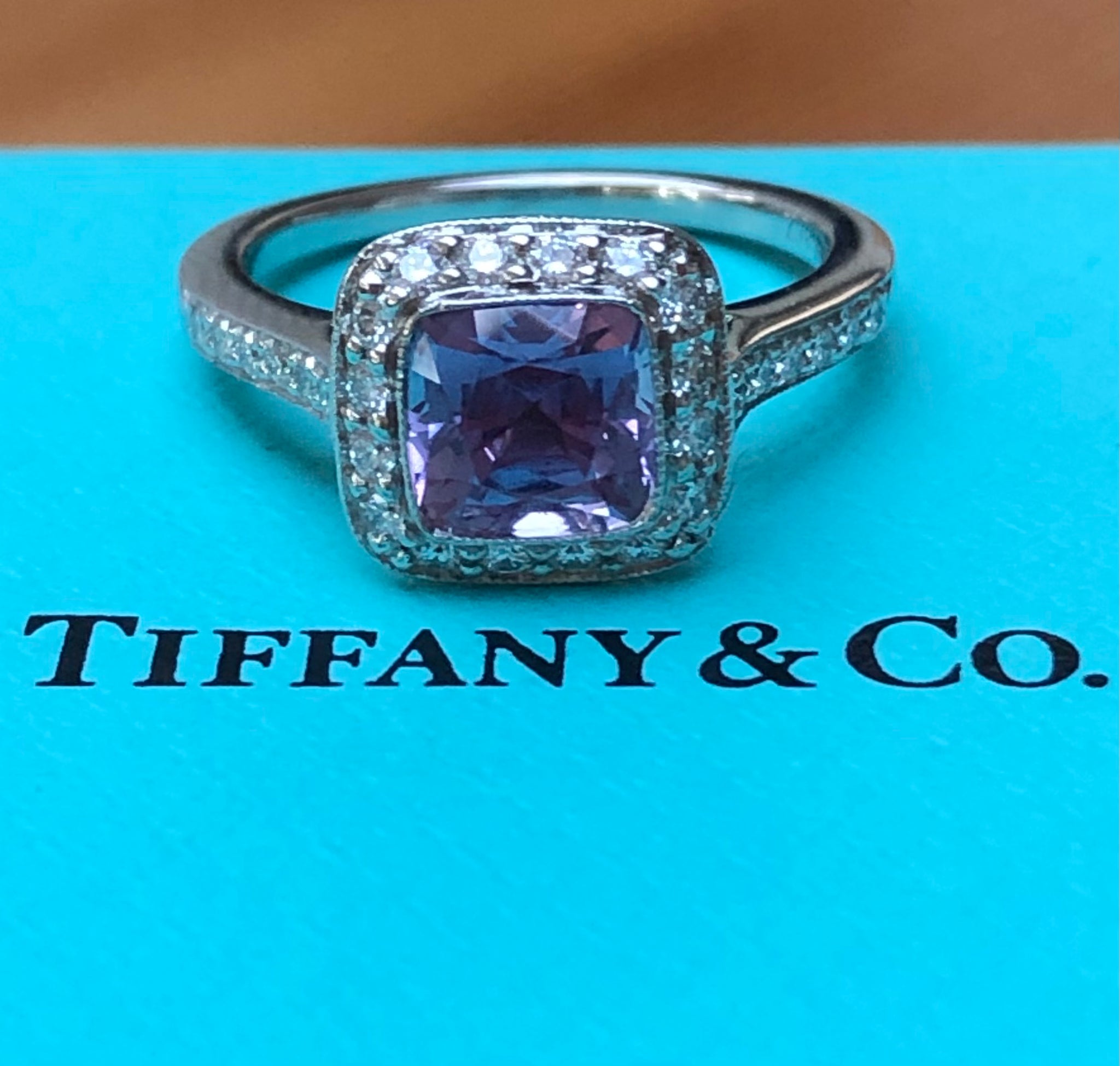 Tiffany shop purple ring
