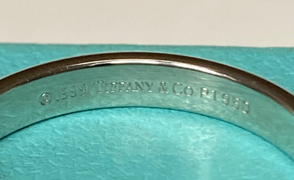 Tiffany & Co. Forever Platinum Wedding Band 3mm wide Box PT950