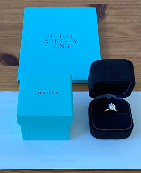 Tiffany & Co. 1.74ct I/VVS2 Diamond Classic Engagement Ring Receipt/Val/Boxes