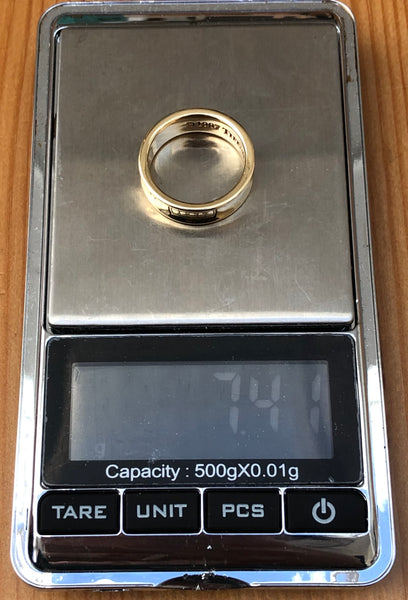 Tiffany & Co. Vintage 6mm Wide Solid 18ct Yellow Gold 1837 Ring US Size 6.5