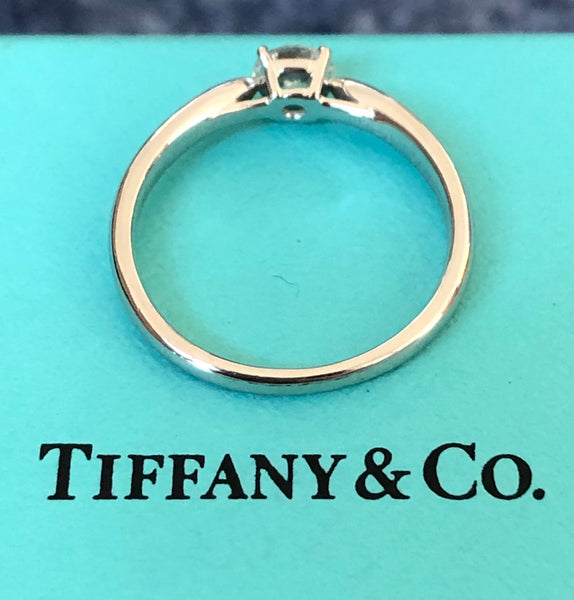 Tiffany & Co. 0.40ct E/VS2 Diamond Harmony Solitaire Engagement Ring Cert/Rcpt