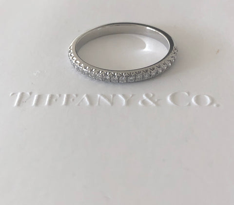 Tiffany & Co. Soleste Diamond Half Eternity Band in Platinum