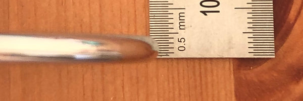Tiffany & Co. Vintage 18ct White Gold 4.6mm Round Bangle Sz Medium Receipt