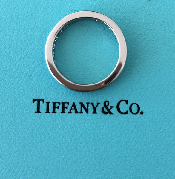 Tiffany & Co. 0.93tcw Diamond Full Eternity Band Size 5 Val/Boxes RRP $8200