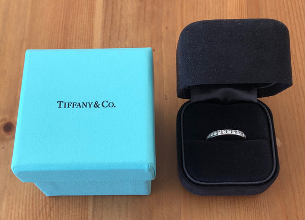Tiffany & Co. 0.93tcw Diamond Full Eternity Band Size 5 Val/Boxes RRP $8200