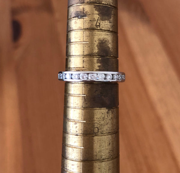 Tiffany & Co. 0.93tcw Diamond Full Eternity Band Size 5 Val/Boxes RRP $8200