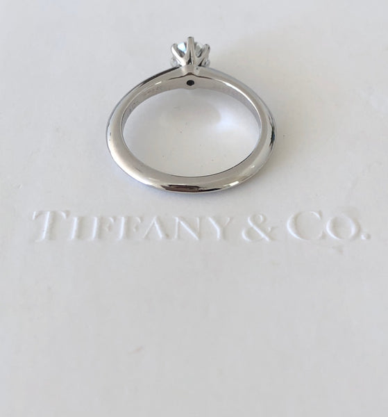Tiffany & Co 0.33ct F/VVS1 Diamond Classic Solitaire 6 Prong Engagement Ring