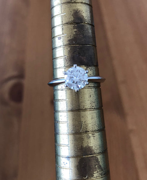 Tiffany & Co. 1.20ct I/VS1 Diamond Solitaire Engagement Ring Platinum Cert/Val/Boxes/Gift
