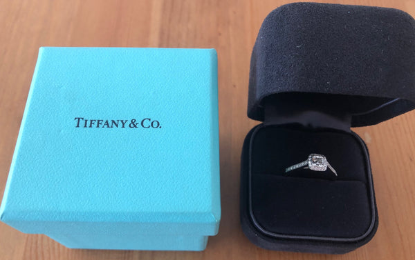 Tiffany & Co. 0.41tcw G/VVS1 Legacy Diamond Engagement Ring Platinum