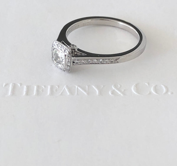 Tiffany & Co. 0.41tcw G/VVS1 Legacy Diamond Engagement Ring Platinum