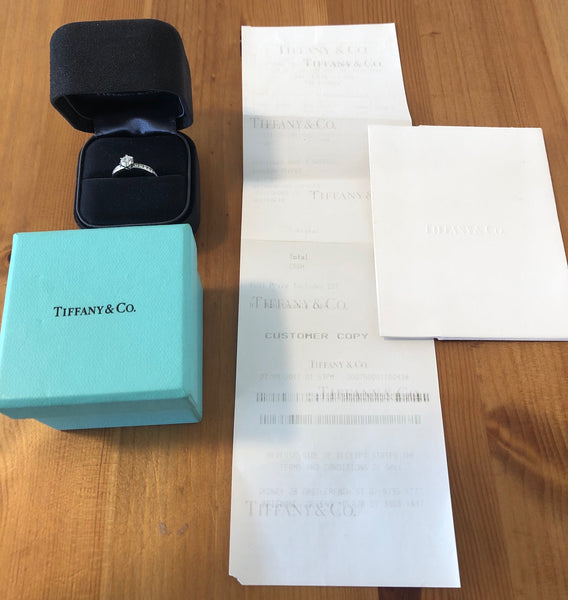 Tiffany & Co. 0.67tcw G/VS2 Diamond Ring with Diamonds on the Band Platinum