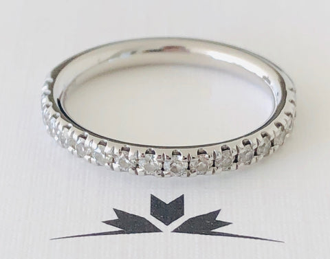 Hearts on Fire Ideal Cut 0.40tcw Diamond Band 18ct White Gold RRP $4100