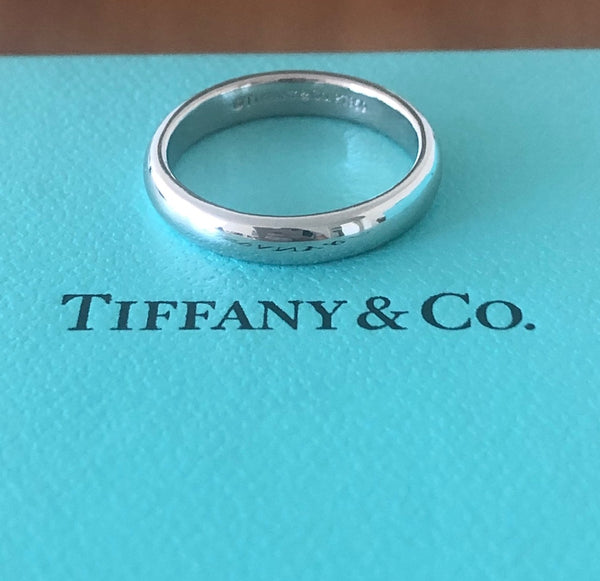 Tiffany & Co. 3mm Lucida Platinum PT950 Band with Tiffany Box $1950