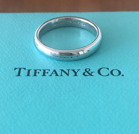Tiffany & Co. 3mm Lucida Platinum PT950 Band with Tiffany Box $1950