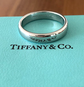 Tiffany & Co. 4.5mm Wedding Band Platinum Size 9.5