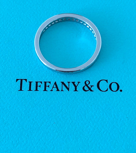 Tiffany & Co. 2mm 0.17tcw Diamond Platinum Band RRP $4350