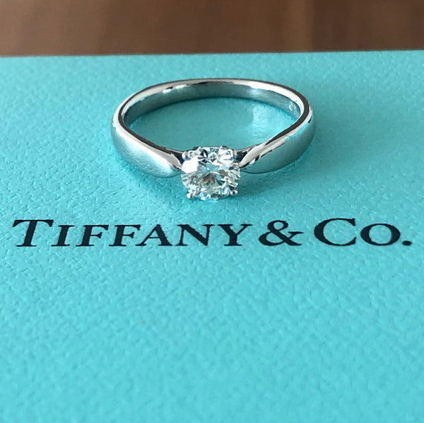 Tiffany & Co. 0.40ct I/VS1 Diamond Harmony Engagement Ring PT950 Cert/Val/Boxes