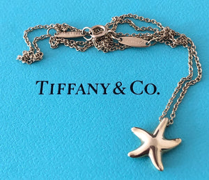 Tiffany & Co. 18ct Yellow Gold Starfish Pendant 16inch Chain