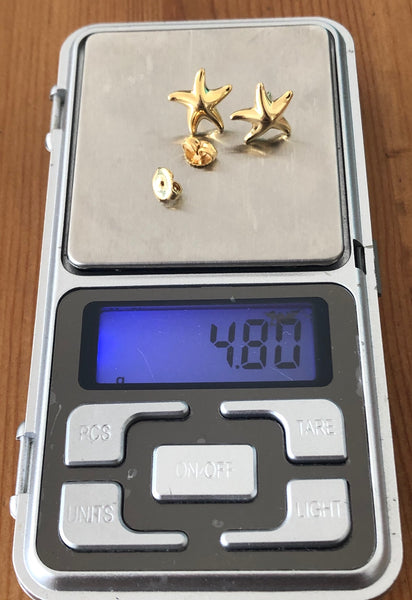 Tiffany & Co. 18ct Solid Yellow Gold Elsa Peretti Star Fish Earrings