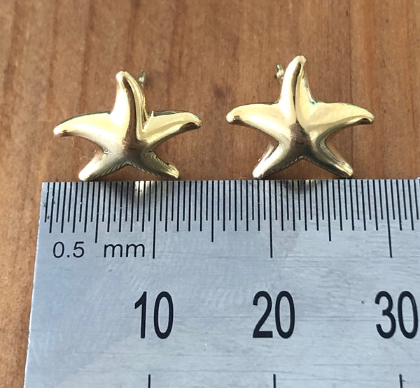 Tiffany & Co. 18ct Solid Yellow Gold Elsa Peretti Star Fish Earrings